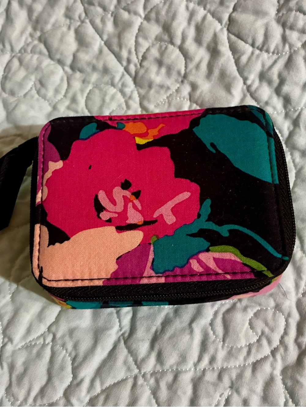 Vera Bradley Floral Zip Travel Case